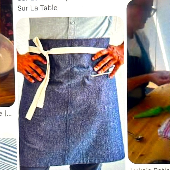 APRON NEW Sur La Table  Patissier Gray Apron w/ adjustable strap,great gift idea - Picture 4 of 16